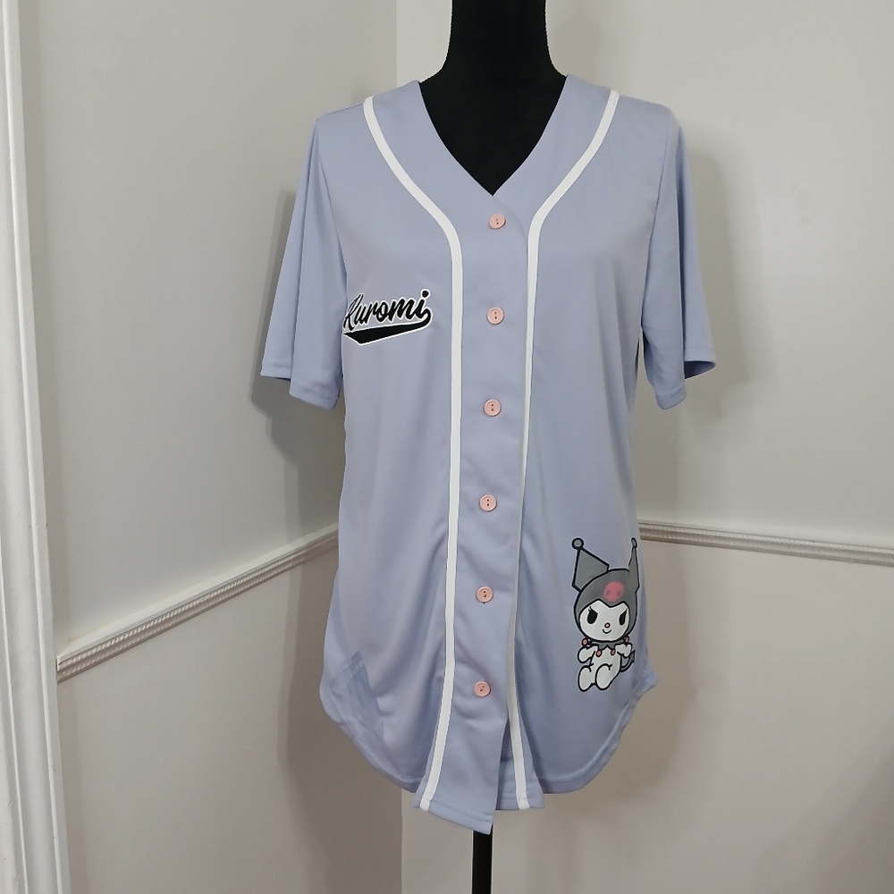 Kuromi by Sanrio Lavender Baseball Jersey Size‎ XL